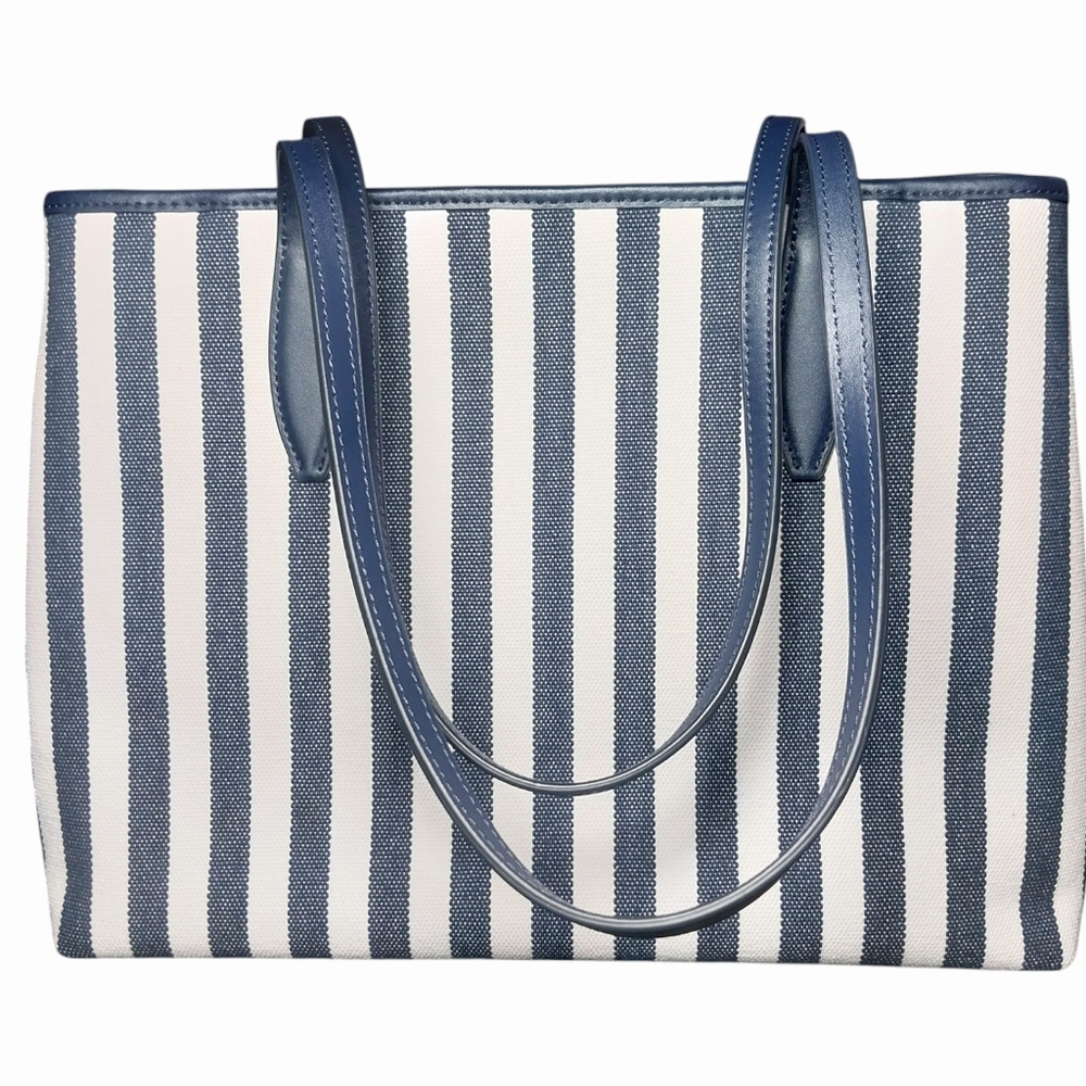 Kate Spade Street Tote Striped Side Snap Tote Bag New Without Tags - Picture 4 of 8
